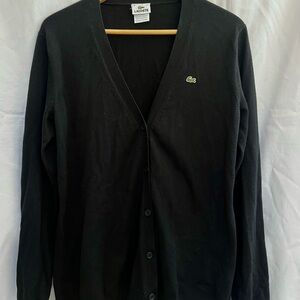 Vintage Lacoste Black Cardigan
